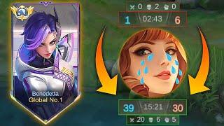 FROM ZERO TO HERO!? BENEDETTA CRAZY EPIC COMEBACK 1V5  ( insane damage ) | MOBILE LEGENDS