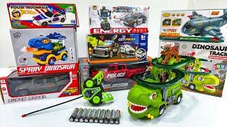 Unboxing Rc Police Suv Car, Rc polisi patroli Asap, Dinosaurus Track Car