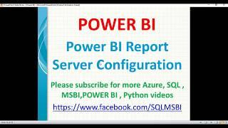 Power BI Report Server Configuration | configure power bi report server step by step