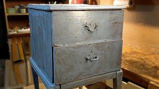 Painted nightstand rescue and rehabilitation