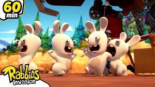 1H RABBIDS INVASION | The Rabbids make a mess! | Animaj Kids