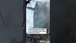 At least 15 people were killed in an overnight Russian attack on Ukraine's capital