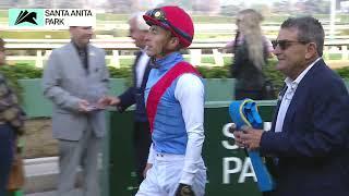 Barnes wins the San Vicente Stakes on Saturday, January 4 at Santa Anita Park