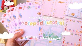 DIY NOTEPADS TUTORIAL  complete step by step how to make notepads / materials, gluing & mounting