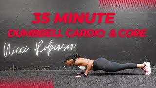 35 Minute Dumbbell Cardio and Core HIIT