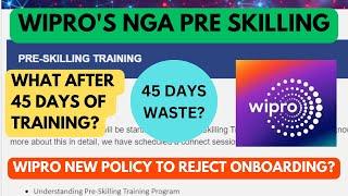 Wipro's NGA Training | 45 DAYS TRAINING PROCESS | Full hiring process 2024 #applynow