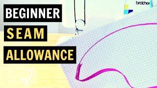 How to sew the perfect seam allowance on a straight line and curve | Beginner Sewing Tips & Tricks