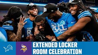 Extended cut  Lions vs. Vikings postgame locker room celebration