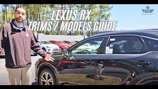 Lexus RX Trims - features of SUV packages / comparison - Find which is right for your Atlanta drive