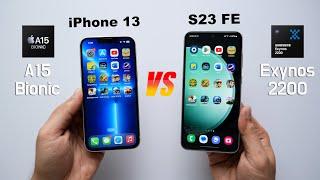 iPhone 13 vs S23 FE Speed & Performance Test | S23 FE Gaming & Heating (HINDI)