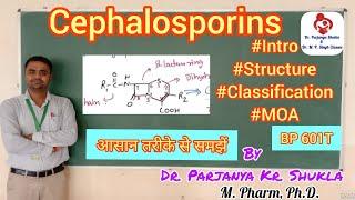 Cephalosporins | Introduction, Structure, Classification, MOA, Examples | BP 601T