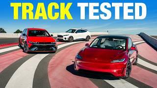 Tesla Model 3 Performance vs. Ioniq 5 N vs. Mustang Mach-E GT | Performance EV Shootout