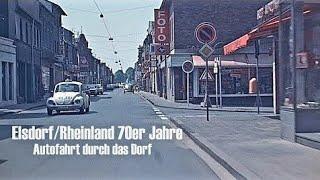 Elsdorf / Rheinland 1978 - Autofahrt durch das Dorf - early dashcam