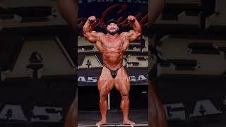 Hunter Labrada guest posing at the NPC Jay Cutler Desert Classic