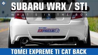 Tomei Expreme Ti Titanium Catback Exhaust - Subaru WRX Sedan 2008+ / STI Sedan 2011+ Exhaust Video