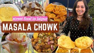 MASALA CHOWK JAIPUR - Best of Indian street food  | Chhole bhature, Patasi, Falooda, Aloo Tikki 