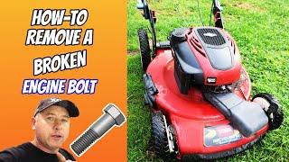 This Mower Has A Broken Engine Block Bolt & A Seized Blade Adapter! Step By Step Repair By Donyboy73