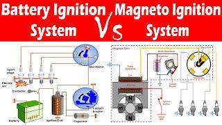 Differences between Battery Ignition System and Magneto Ignition System.