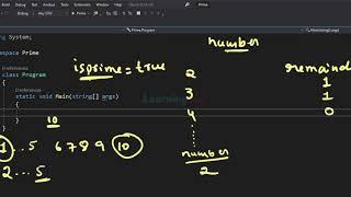 C# Program to Check User Input for Prime or Composite Number ( Explained in Detail )