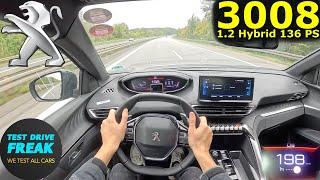 2023 Peugeot 3008 Hybrid 136 PS | Top Speed Autobahn POV Drive