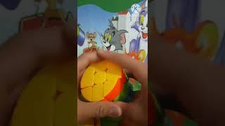 3x3 rubik's cube into cylinder cube #cubber #trending #satisfying #toy #cubing #shortvideo