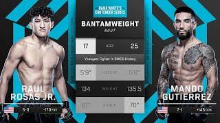 Raul Rosas Jr Becomes the Youngest Fighter in UFC History | DWCS FREE FIGHT