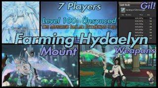 FFXIV: Hydaelyn Unsynced (7 Player Mount Farm Party) Hydaelyn's Call Extreme