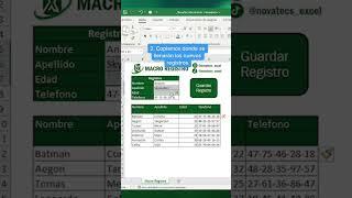 Macro de registro en #excel 