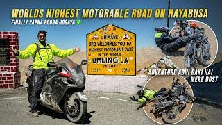 Finally Dream Come True On My Suzuki Hayabusa - UMLINGLA PASS (19,024ft) | Ladakh 2024