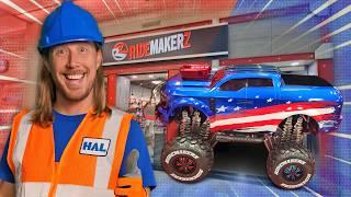 Handyman Hal builds a Monster Truck at Ridemakerz | American Monster RC Truck Build