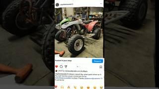 Honda TRX250X Shock Conversion kit close-ups from @stephanwoods13 on instagram!