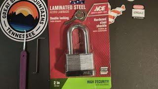 Ace Hardware 50mm Laminated Padlock picked