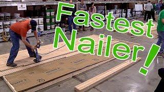 Robert O'Connell Wins Fastest Nailer at City Floor Supply | Hardwood Contractor Competition