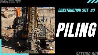 CONCRETE PILES installation STEP BY STEP.