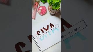 Name Lettering ideas️#handlettering #lettering #calligraphy #shorts