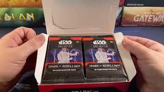 Spark Of Rebellion Booster Box Opening Unboxing SWU Star Wars Unlimited, Best New Game In 20 Years!