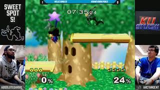 Sweet Spot 5 SSBM - AbsoluteGarbage (Falco) Vs. ArcTangent (Sheik) - Round Robin Pools