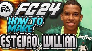 FC 24 | How to make Estevao Willian "Messinho" Top FC Barcelona Prospect