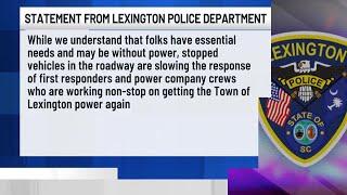 Lexington Police urge residents to get gas in other areas after Helene