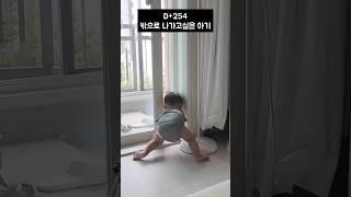 D+254 밖에 나가고싶은 아기와 조마조마한 엄마 #육아브이로그 #육아일기