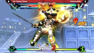 AB3 - UMVC3 - AB Young Chow vs Gottnoskills