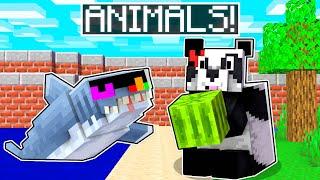 We Turned Into ANIMALS In Minecraft!