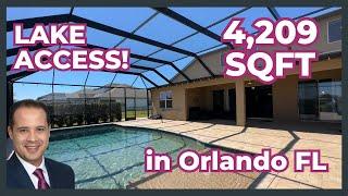 House for Sale in Orlando FL with Lake Access 6 Beds 5 Baths 4,209 sqft Private Pool & Waterview