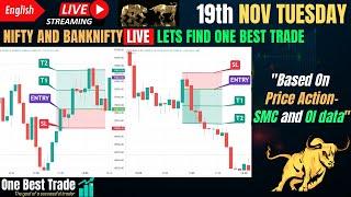 Live Nifty intraday trading | Bank nifty live trading | Live options trading | 19th NOV 2024 dhan