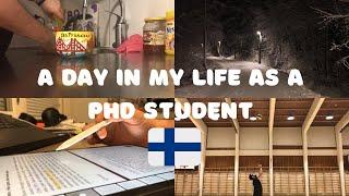 a day in my life as a doctoral researcher / Phd student in Finland