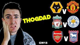 PREDICTING Premier League BOXING DAY vs ‪THOGDAD