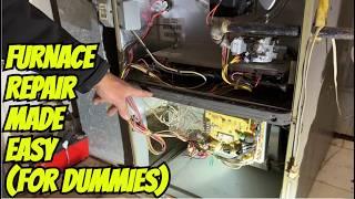 Gas Furnace Secrets for DUMMIES & New HVAC Apprentices - Actual NO HEAT Service Call