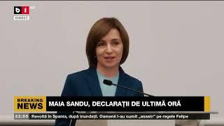 MAIA SANDU, DECLARAȚII DE ULTIMĂ ORĂ. Știri B1TV_3 NOV. 2024