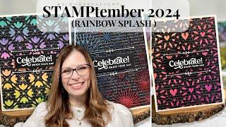 STAMPTEMBER 2024 | RAINBOW SPLASH (MUST SEE! 2-Step Blackout Technique)