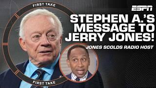 Stephen A.‘s message to Jerry Jones after FIERY interview about Cowboys' woes ️ | First Take